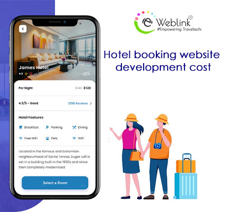hotel booking website development cost
