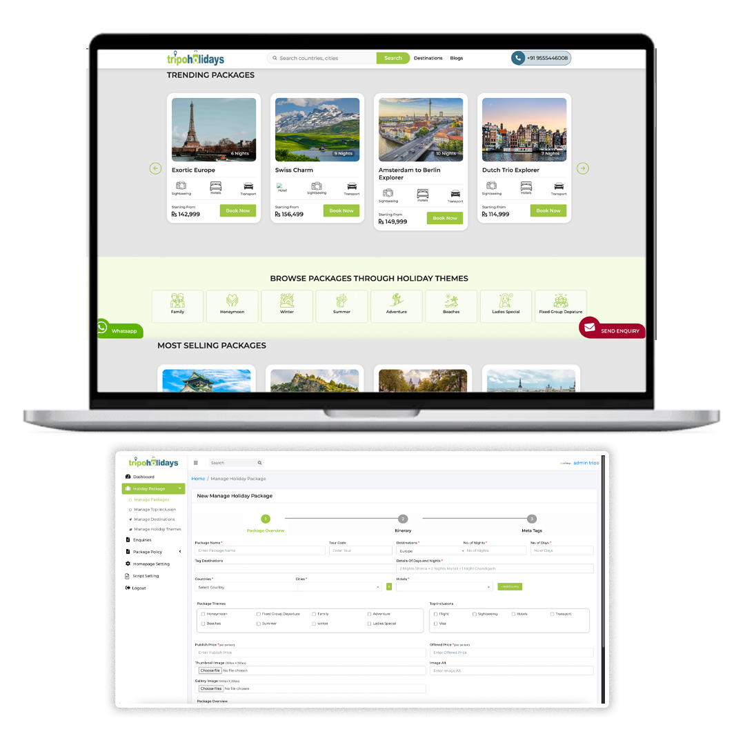 Tour Booking Website Design